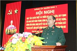 Học tập, quán triệt, triển khai kết luận, quy định của Ban Chấp hành Trung ương Đảng khóa XIII về xây dựng, chỉnh đốn Đảng